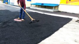Асфальтная крошка как укладывать своими руками?