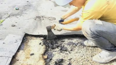 Чем снять рубероид с крыши?
