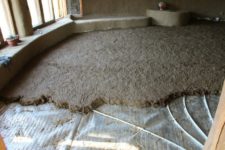 Глиняный пол в частном доме