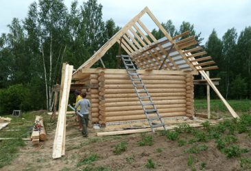 Как делать стропила на баню?