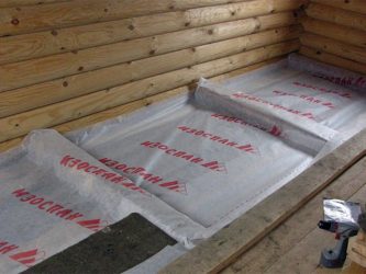 Как класть пароизоляцию изоспан?