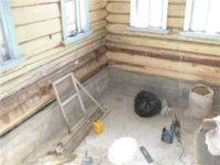 Как опустить полы в старом деревянном доме?
