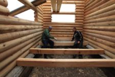 Как правильно положить лаги в деревянном доме?