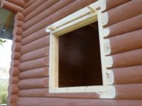 Как правильно сделать окосячку в бревенчатом доме?