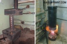 Как сделать буржуйку на отработке своими руками?