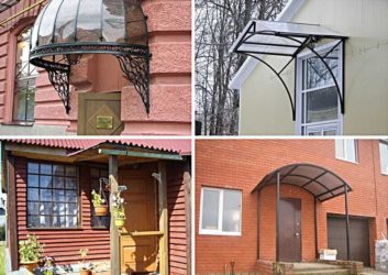 Как сделать навес на крыльцо своими руками?