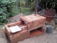 Как сделать печку на улице своими руками?