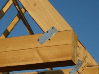 Крепление стропил глухарями