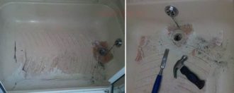 Лопнул поддон душевой кабины что делать?
