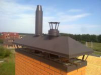 Оголовок вентиляционной трубы на крыше
