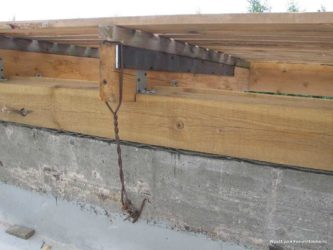 Способы крепления стропил односкатной крыши